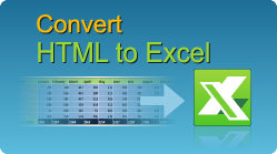 convert html file into excel