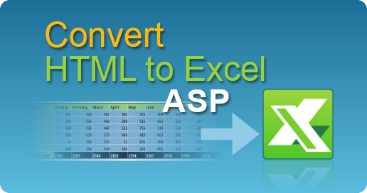 easyXLS convert html excel asp