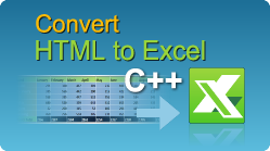 easyXLS convert html excel c++