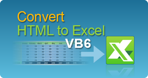 easyXLS convert html excel vb6