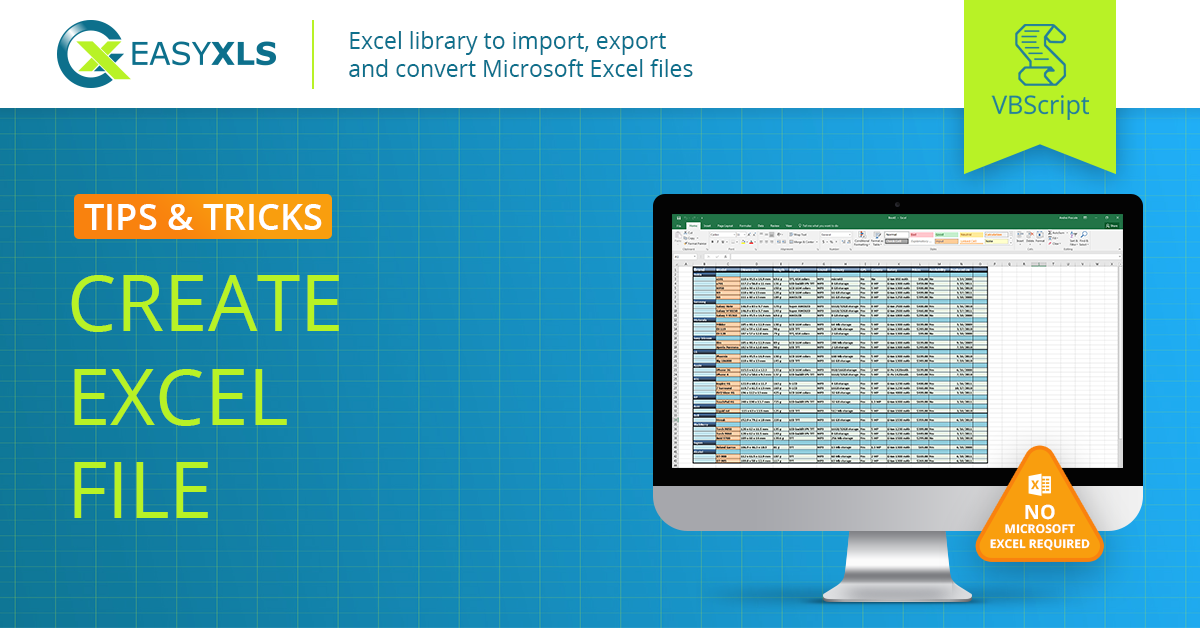 easyXLS export excel file vbs
