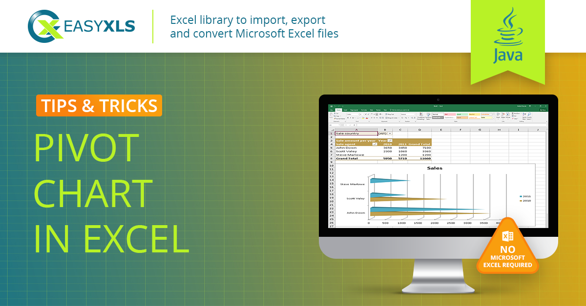 easyXLS export excel pivot chart java