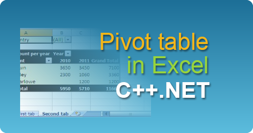 easyXLS excel pivot table export cppnet