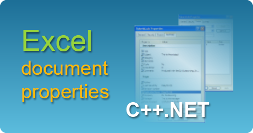 easyXLS excel document properties export cppnet