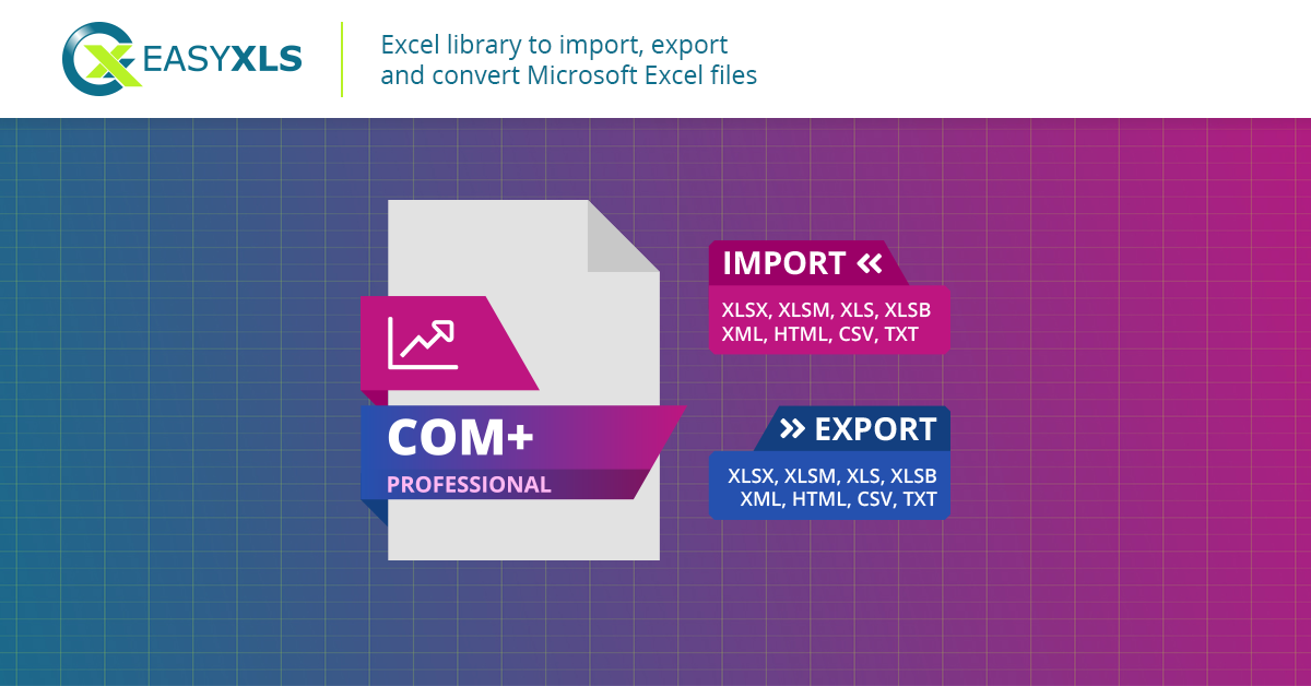easyXLS excel import export convert php asp cpp vbs vb6