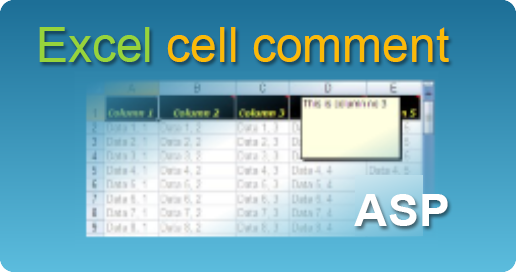 easyXLS export excel cell comment asp