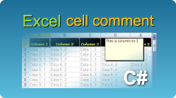 excel cell comment c# asp.net