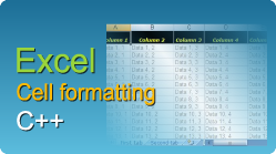 excel write export cell formatting c++