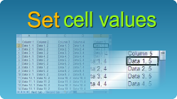 excel cell values