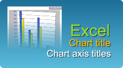 excel chart title axis title