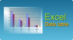 excel chart data table