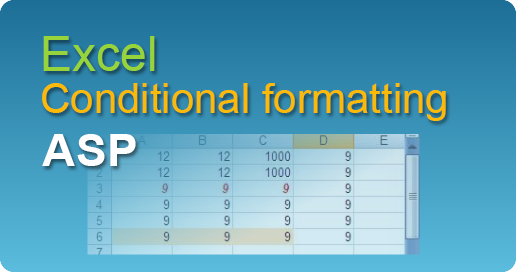easyXLS export excel conditional formatting asp