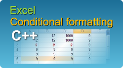 easyXLS excel conditional formatting c++