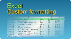 excel custom formatting