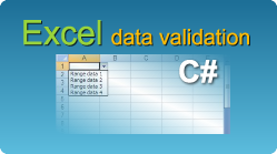 excel data validation write export c#