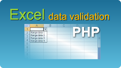 easyxls export excel data validation php