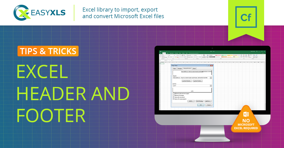 easyXLS excel export footer header coldfusion