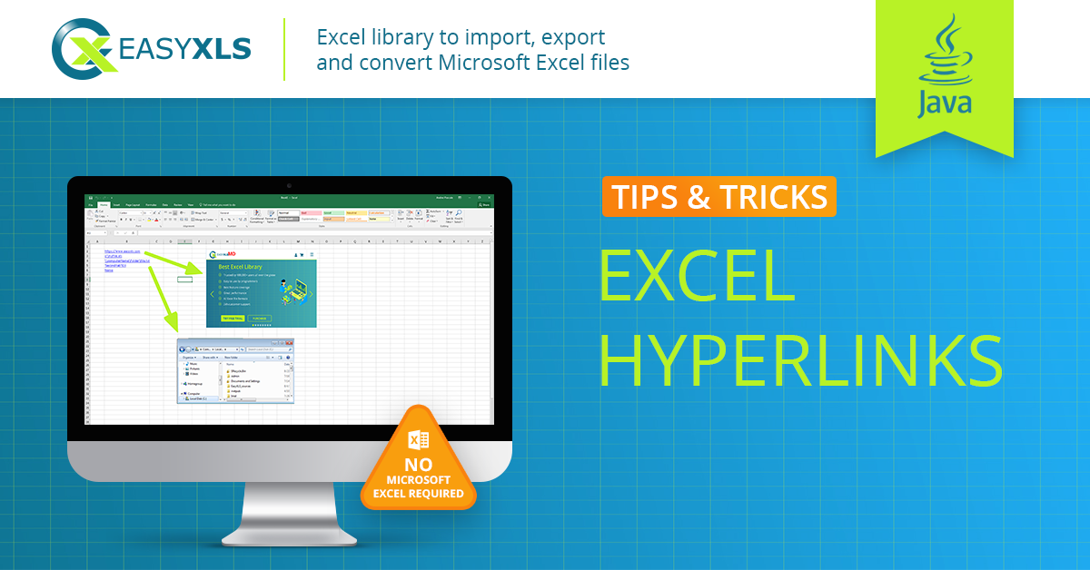 easyXLS export excel hyperlink cell file sheet url java
