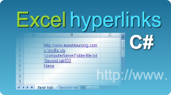 excel hyperink write export c#