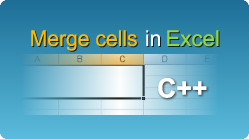 easyXLS excel merge cells c++