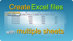 create excel files with multiple sheets