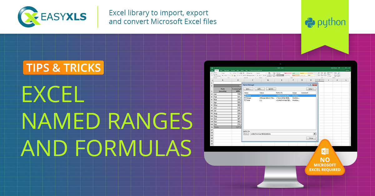 easyXLS excel name area python