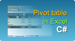 easyxls export excel pivot table