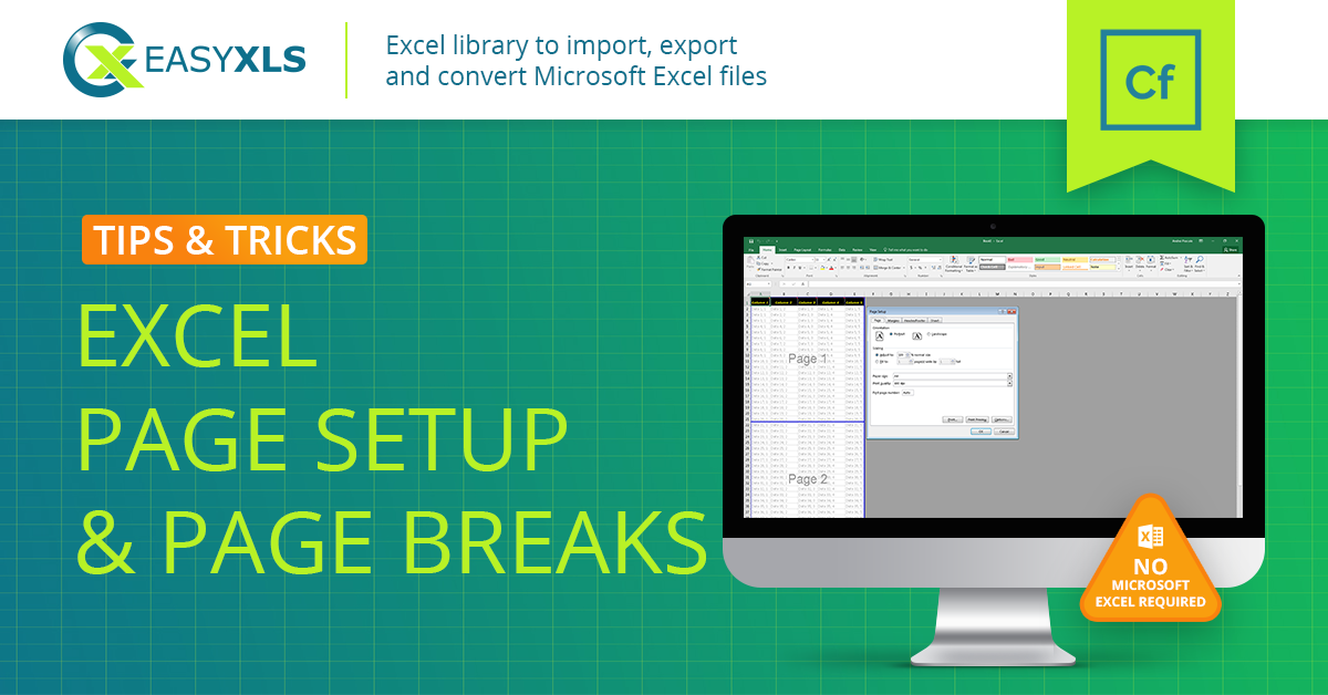 easyXLS excel export print area page orientation coldfusion