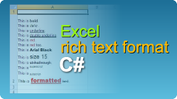 easyxls export excel rich text format