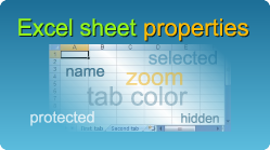 excel sheet properties