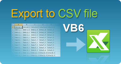 easyXLS excel export csv vb6