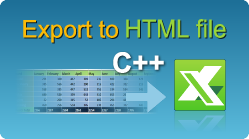 easyXLS excel export html c++