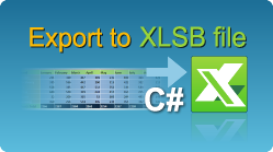 Export data to XLSB file in C#