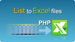 excel export list php