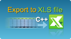 excel write export xls c++