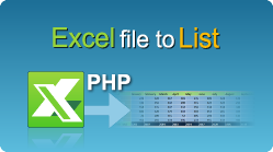 excel import list php