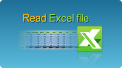 Read Excel file in C# and VB.NET.