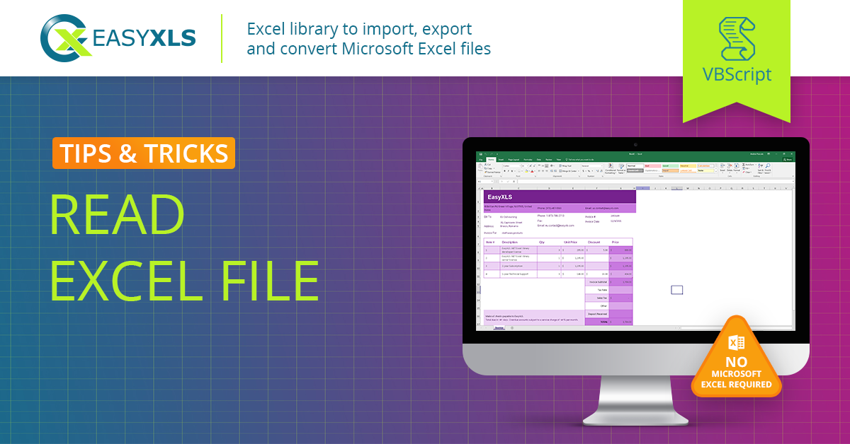 easyXLS import excel xlsx vbs